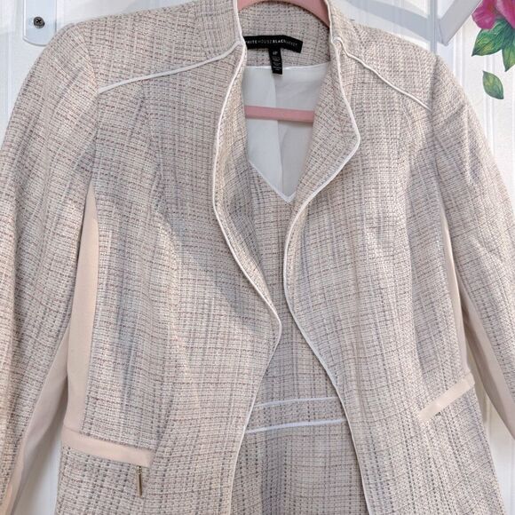 White House Black Market Women's Tweed Jacket/Dress set *SIZE: 4/6P - Picture 3 of 7